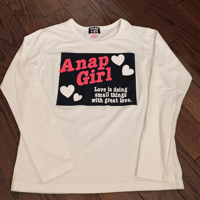ANAP(アナップ)のANAP ロングカーディガン･長袖Tシャツ セット キッズ/ベビー/マタニティのキッズ服女の子用(90cm~)(カーディガン)の商品写真