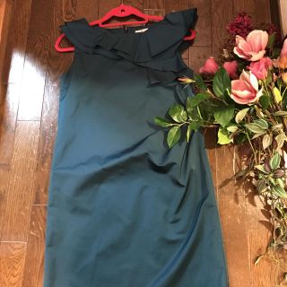 ランバンオンブルー(LANVIN en Bleu)のランバンオンブルー　ワンピース　結婚式　フォーマルにも　M 38サイズ(ひざ丈ワンピース)