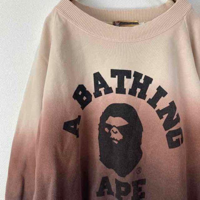 A BATHING APE - エイプ APE スウェット トレーナー グラデーション ...