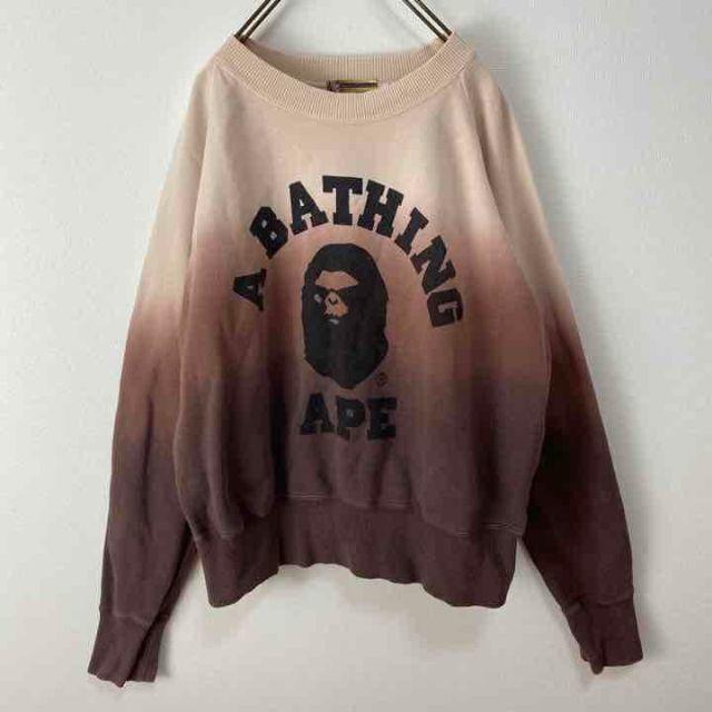 A BATHING APE - エイプ APE スウェット トレーナー グラデーション ...