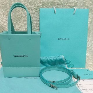 ティファニー(Tiffany & Co.)の【日本限定】ティファニー ショッピングトート ミニ ブルー ショッパー(ショルダーバッグ)