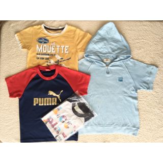 プーマ(PUMA)の120 男の子　春夏　4点　まとめ　セット　Tシャツ(Tシャツ/カットソー)