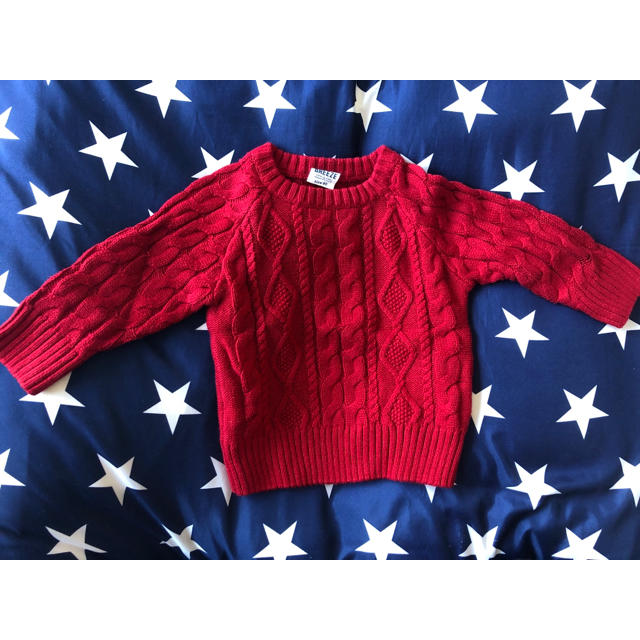 BREEZE(ブリーズ)のブリーズ　ケーブルニット　セーター キッズ/ベビー/マタニティのベビー服(~85cm)(ニット/セーター)の商品写真