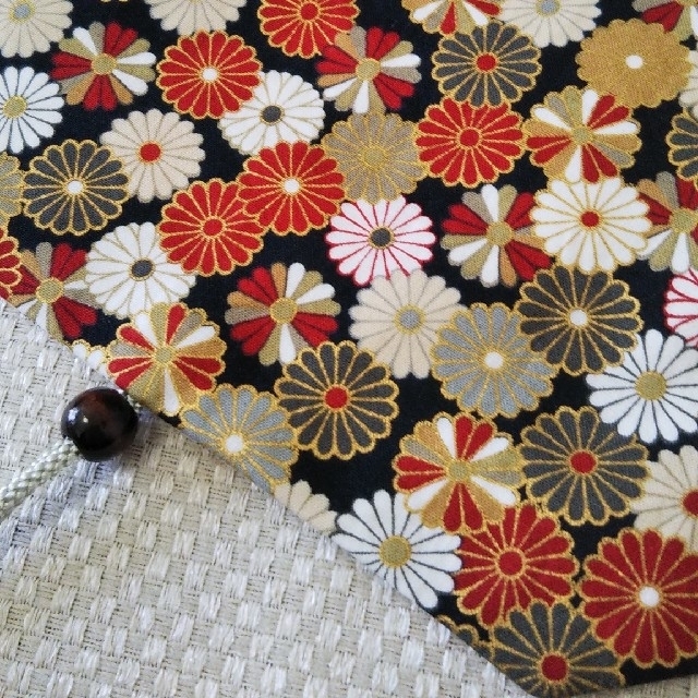 御朱印帳袋⭐️菊模様 ハンドメイドのファッション小物(ポーチ)の商品写真