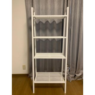 イケア(IKEA)のはなさん専用　IKEA シンプル　白ラック　2セット(棚/ラック/タンス)