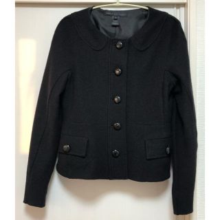 マークバイマークジェイコブス(MARC BY MARC JACOBS)のMARC JACOBS コンパクト　ジャケット　ブラック　秋冬(ノーカラージャケット)