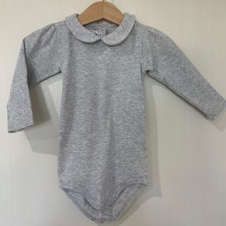 プチバトー(PETIT BATEAU)のプチバトー   襟付き長袖ボディ　12m 74㎝(シャツ/カットソー)