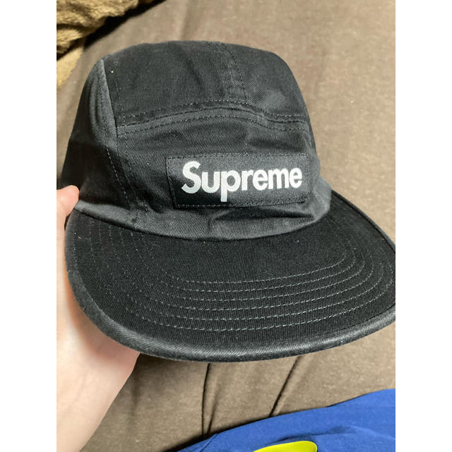 supreme シュプリーム　キャップ　黒帽子