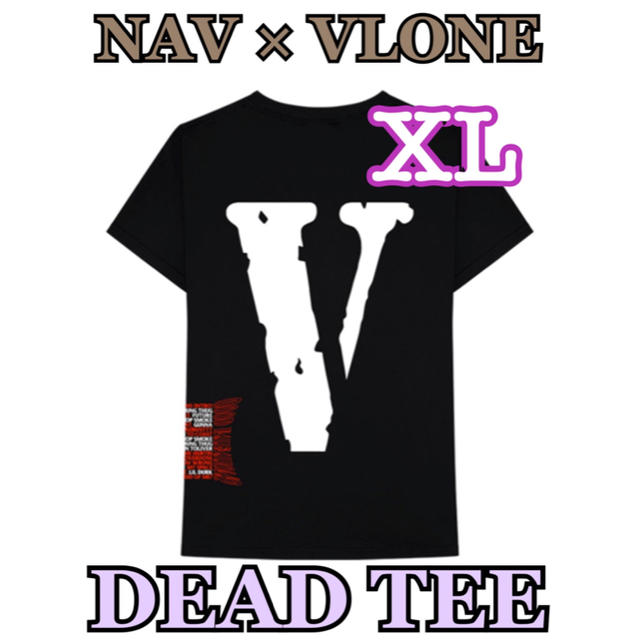 NAV × VLONE DEAD BLACK TEE XL ②