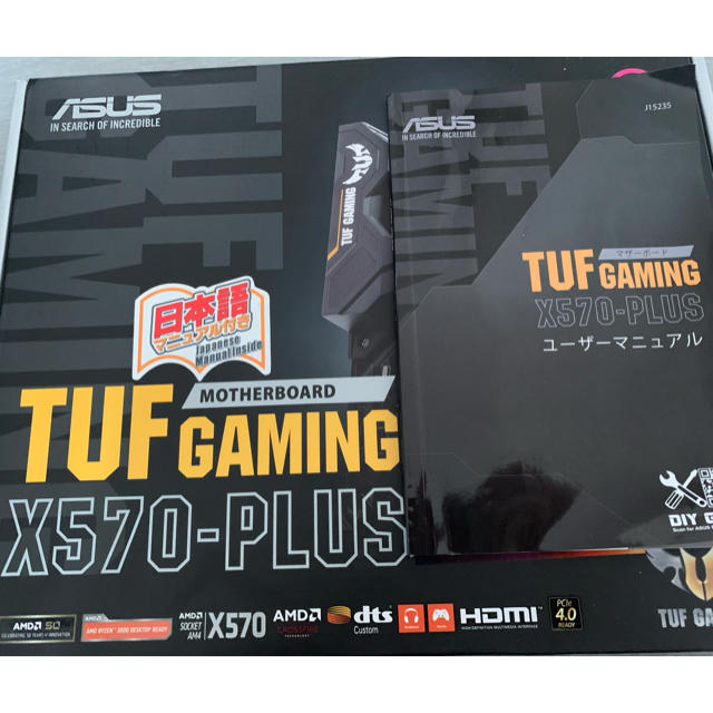 TUF GAMING X570-PLUS マザーボード - PCパーツ