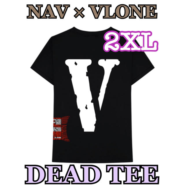 NAV × VLONE DEAD BLACK TEE 2XL ①のサムネイル