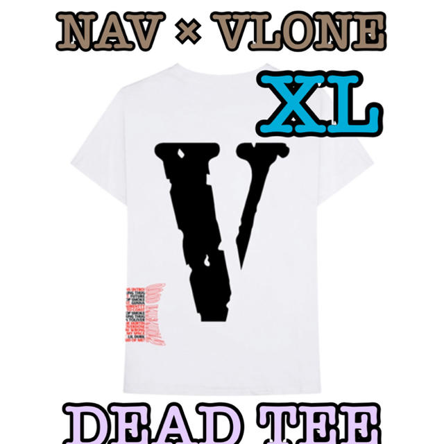 NAV × VLONE DEAD WHITE TEE XL ②