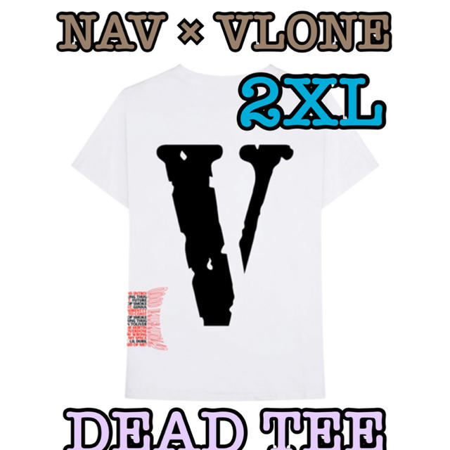 NAV × VLONE DEAD WHITE TEE 2XL ①のサムネイル