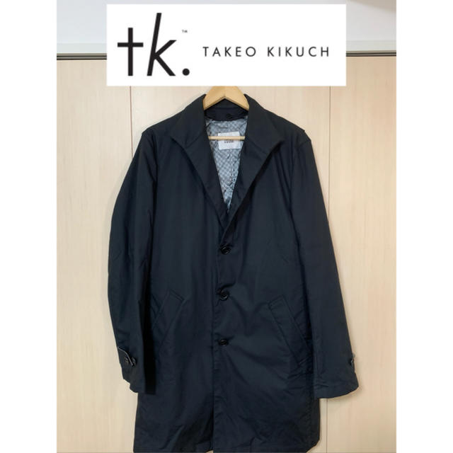 【定価9万円】TAKEO KIKUCHI スタンドカラー　コート　黒