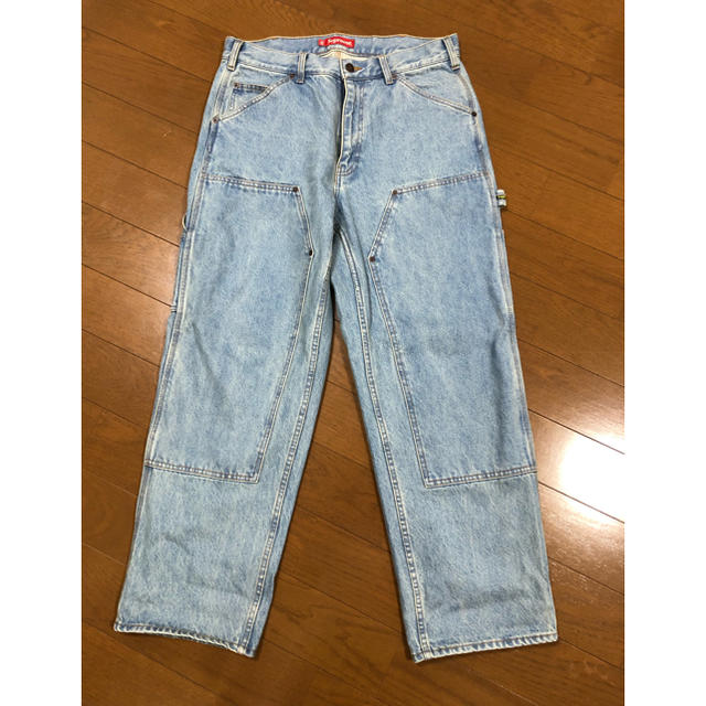 supreme double knee denim painter pant