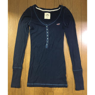 ホリスター(Hollister)のホリスター　ロンT ネイビー(Tシャツ(長袖/七分))