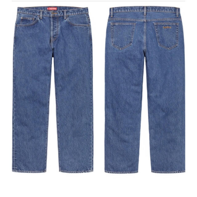 純正ショップ supreme loose fit jean 32インチ 2019fw