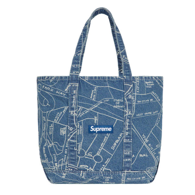 Gonz Map Denim Tote