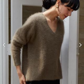 ユナイテッドアローズグリーンレーベルリラクシング(UNITED ARROWS green label relaxing)のグリーンレーベルリラクシング　KF ヘアリー ラグラン Vネック ニット(ニット/セーター)