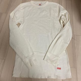 シュプリーム(Supreme)のsupreme hanes beefy ワッフル　tシャツ　長袖　ロンT(Tシャツ/カットソー(七分/長袖))