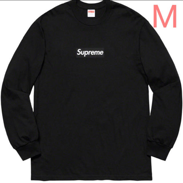 Tシャツ/カットソー(七分/長袖)Supreme Box Logo L/S Tee   Black  M