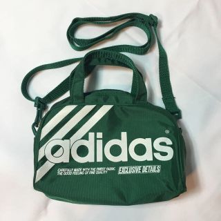 アディダス(adidas)のAdidas(アディダス)ショルダーバックポシェットグリーン緑ACEエース製(ショルダーバッグ)