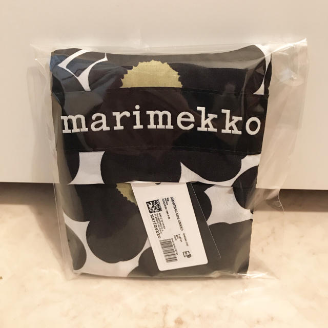 marimekko(マリメッコ)の【新品】マリメッコ marimekko マイバッグ ウニッコ 黒 レディースのバッグ(エコバッグ)の商品写真