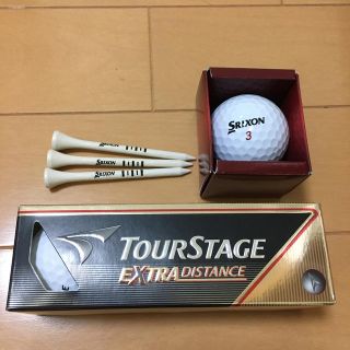 ツアーステージ(TOURSTAGE)のツアーステージ　ゴルフボール&スリクソン　ゴルフボール＋ティー3本セット　新品(ゴルフ)