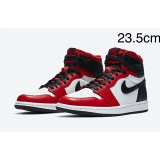 ナイキ(NIKE)のjordan1 SATIN SNAKE RED ジョーダン1 スネークスキン(スニーカー)