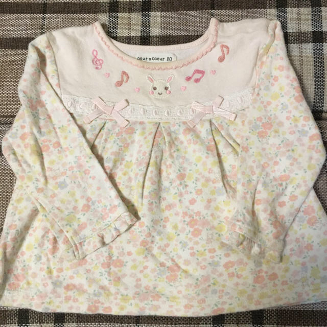 coeur a coeur(クーラクール)のクーラクール　長袖トップス　80cm キッズ/ベビー/マタニティのベビー服(~85cm)(シャツ/カットソー)の商品写真