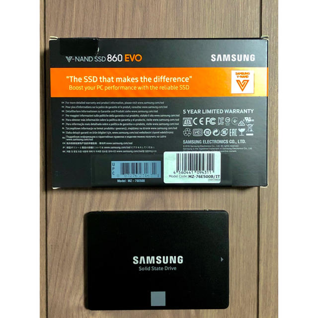 美品!! SAMSUNG 500GB 860 EVO MZ-76E500B/IT 2