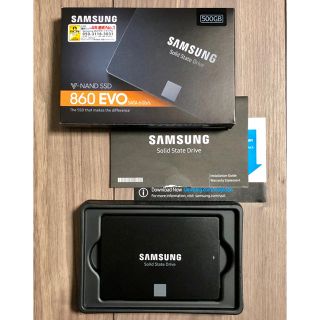 サムスン(SAMSUNG)の美品!! SAMSUNG 500GB 860 EVO MZ-76E500B/IT(PCパーツ)