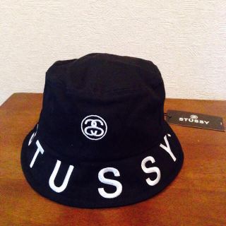 ステューシー(STUSSY)のSTUSSY バケットハット ブラック(ハット)