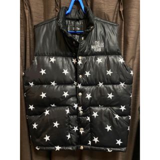 MARBLES STARS PUFFY VEST MJK-A1804 Sサイズ(ダウンベスト)