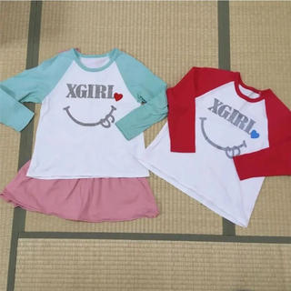エックスガールステージス(X-girl Stages)のXGS エックスガール 130cm ロンT 長袖Tシャツ(Tシャツ/カットソー)
