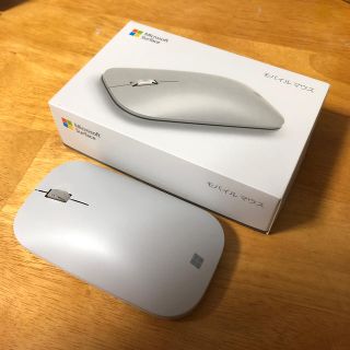 マイクロソフト(Microsoft)のMicrosoft SURFACE MOBILE MOUSE グレー(PC周辺機器)