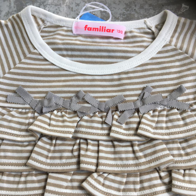 familiar(ファミリア)の【新品】ファミリア　カットソー　120 キッズ/ベビー/マタニティのキッズ服女の子用(90cm~)(Tシャツ/カットソー)の商品写真