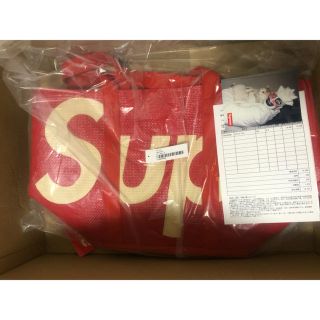 シュプリーム(Supreme)のSupreme Raffia Tote RED 新品未使用　トートバッグ(トートバッグ)