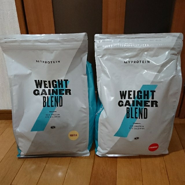 マイプロテイン ウエイトゲイナー バニラ5kgストロベリー5kg 『2年保証