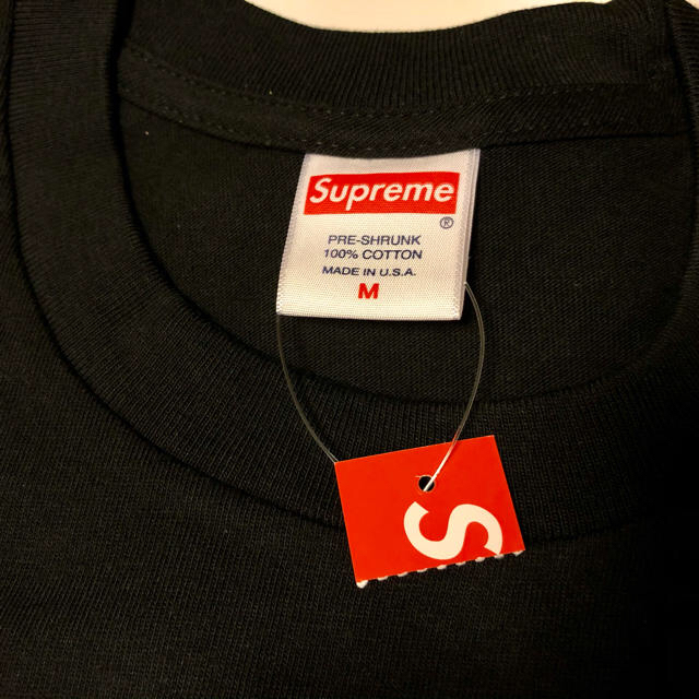 Supreme(シュプリーム)のSupreme box logo tee L/S Black M 国内正規品 メンズのトップス(Tシャツ/カットソー(七分/長袖))の商品写真