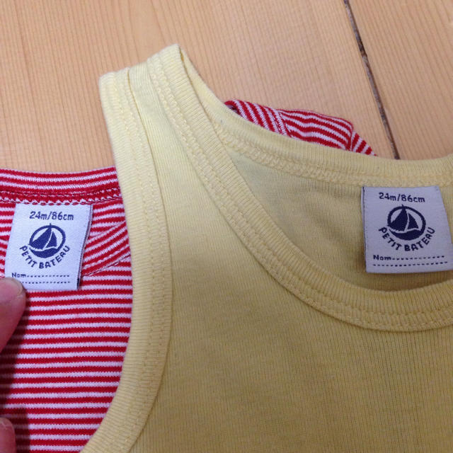 PETIT BATEAU(プチバトー)の♡プチバトー24m/86cm夏用セット♡ キッズ/ベビー/マタニティのベビー服(~85cm)(ロンパース)の商品写真