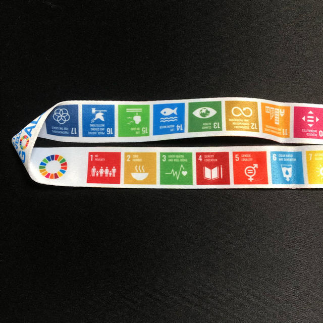 Panasonic(パナソニック)のパナソニック SDGs ネックストラップ 非売品 限定 panasonic インテリア/住まい/日用品のインテリア/住まい/日用品 その他(その他)の商品写真