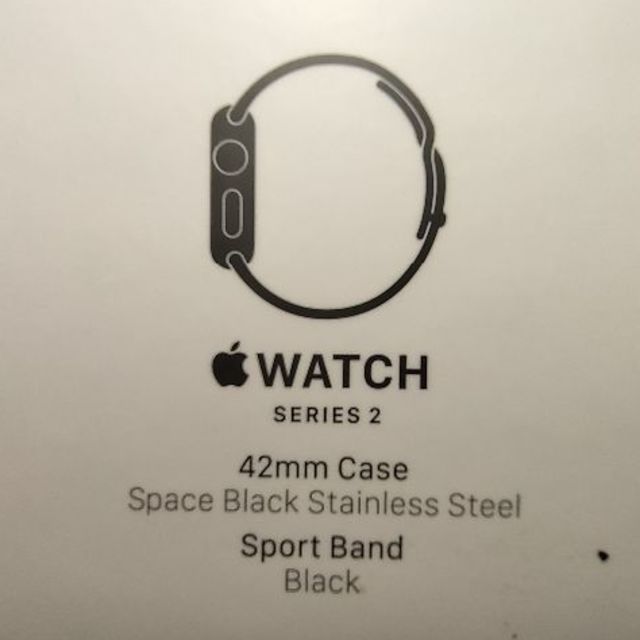 Apple Watch(アップルウォッチ)のApple watch series2　ブラックステンレス スマホ/家電/カメラのスマホ/家電/カメラ その他(その他)の商品写真