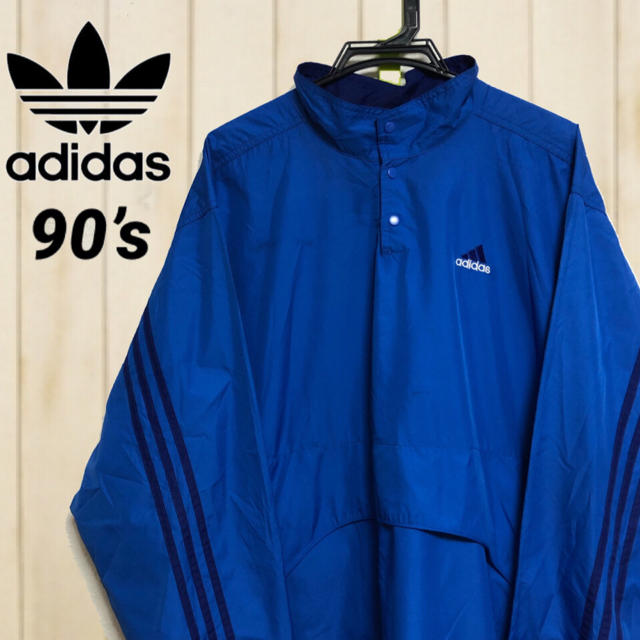 adidas(アディダス)の【90s 古着 adidas 万国旗タグ ナイロンジャケット】 メンズのジャケット/アウター(ナイロンジャケット)の商品写真