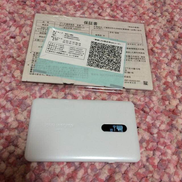 WiMAX2＋ 美品 スマホ/家電/カメラのスマートフォン/携帯電話(その他)の商品写真