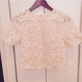 リリーブラウン(Lily Brown)のLily brown♡レースtops(カットソー(半袖/袖なし))