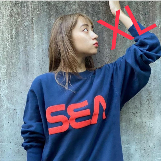 Ron Herman(ロンハーマン)のWIND AND SEA SEA(SPC) SWEAT SHIRT XL 紺 メンズのトップス(スウェット)の商品写真