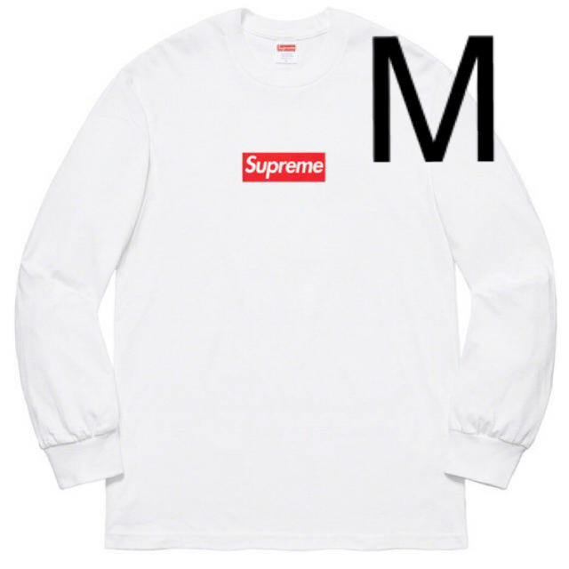 supreme box logo l/s tee Mサイズ