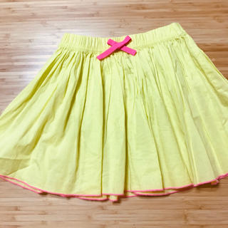 プチバトー(PETIT BATEAU)のプチバトー スカート  イエロー　黄色　6ans 115cm(スカート)