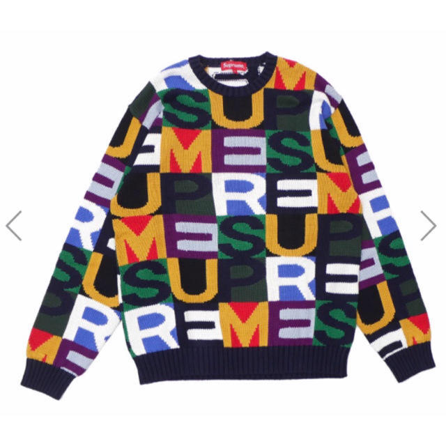 supreme big letters sweater  Ssize